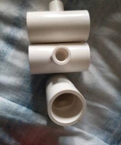 Cruzadel (12 Pack) PVC Tee Fittings For Threaded Poultry Cups Chicken Waterer - Schedule 40 PVC 1/2 inch Slip X 1/2 inch Slip X 1/8 inch FPT 12 46 91yZn1auvaL