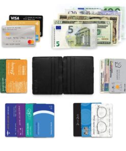 Jaimie Jacobs Flap Boy Slim Magic Wallet Genuine Leather RFID Blocking Black with Black Elastic 20 91yaN3OJ10L