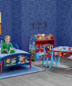 Delta Children Kids Table and Chair Set With Storage (2 Chairs Included) - Ideal for Arts & Crafts, Snack Time, Homeschooling, Homework & More, Nick Jr. PAW Patrol 28 91yfBCKdDmL