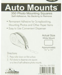 Pioneer Auto Mounts Permanent Mounting Squares Roller 350/Pkg, Permanent 6 91yi6cgWEpL