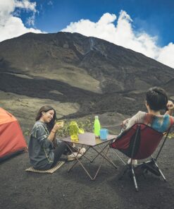 TREKOLOGY Medium Aluminum Camping Table Brown Foldable Portable 23 91ylifMcKkL