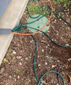 DEWENWILS 25 Ft Outdoor Extension Cord Multiple Outlets for Christmas, Evenly Spaced 3 Outlets Plugs with Safety Cover, 16/3 SJTW Weatherproof Wire for Outdoor Lights and Holiday Decorations Green 22 91yqOH5eJwL