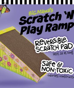 Petmate FAT CAT Big Mama's Scratch 'n Play Ramp Reversible Cardboard Toy 20 91yzEWFLwBL