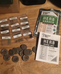 (12) Variety Pack Herb Garden Seeds | Basil, Cilantro, Parsley & More | ~4,000 Non GMO Heirloom Seeds | Survival Food for Survival Kits Gardening Gifts & Emergency Supplies by Open Seed Vault Herb Kit 12 pack 30 91z030toTL 3