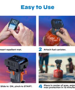 Thermacell Mosquito Backpacker Repeller, Gen 2.0 with 16 Hours of Repellent; 15 Foot Zone of Mosquito Protection; Long Lasting, Bug Spray Alternative, Scent Free 22 91z6J07Hr6L