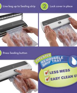 Seal-a-Meal Manual Vacuum Sealer System & Starter Bags - FSSMSL0160-000,White 35 91z7YeD79L