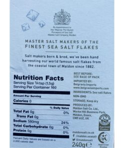 Maldon Gourmet Sea Salt Flakes, One 8.5oz Box. Also Includes One, RJF Brands 3 by 3.5 Inch Bamboo Salt Box with Swivel Lid. 5 91z97b01t5L
