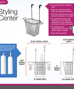 Spectrum Diversified Grid Hair Styling Station, Over the Cabinet Door, Bronze Small 27 91zBRcRFUL 1