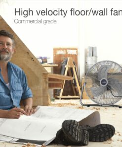 Alternative view of Lasko High Velocity Max Performance Floor Fan with Wall mount Option, 3 Powerful Speeds, Pivoting Fan Head for Home, Garage, Attic, 20", Black, 2265QM