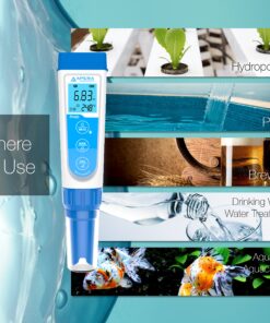Apera Instruments AI311 Premium Series PH60 Waterproof pH Pocket Tester Kit, Replaceable Probe, ±0.01 pH Accuracy, Lcd display Regular Glass Bulb Sensor 30 91zQht37iVL