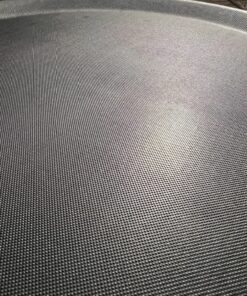 New Star Foodservice 25217 Restaurant Grade Non-Slip Tray, Plastic, Rubber Lined, Round (16-Inch, Black) Classic 16-Inch 19 91zW396eiCL