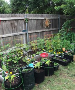 Upstreet Garden Grow Bags – 2 Pack Garden Bags to Grow Vegetables: Carrot, Tomato, Onion, Potato Planting Bags with Flap, Eco-Friendly, Heavy Duty Fabric Planting Pots 2 - Pack 38 91zXWQl4eCL