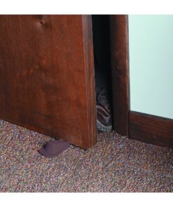 Master Caster 00920 Big Foot Doorstop, No Slip Rubber Wedge, 2 1/4w x 4 3/4d x 1 1/4h, Brown 7 91zbrcWADxL