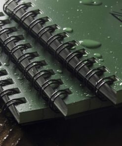 Rite In The Rain Weatherproof Top Spiral Notebook, 4" x 6", Green Cover, Universal Pattern, 3 Pack (No. 946-3) 16 91zcDonTHL