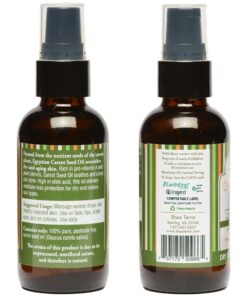 Shea Terra Egyptian Carrot Seed Cold-Pressed Extra Virgin Oil | Nutrient Rich, All Natural & Organic Oil with Anti-Aging Vitamin A, E and Beta-Carotene for Maturing and Damaged Skin Types – 2 oz 2 Fl Oz (Pack of 1) 8 91ze QSEmL