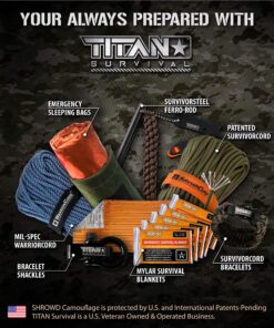 TITAN Survival Two-Sided Emergency Mylar Survival Blankets, 5-Pack (Olive-DRAB) Olive-drab (52" X 82") 12 91zeHhgmFLL