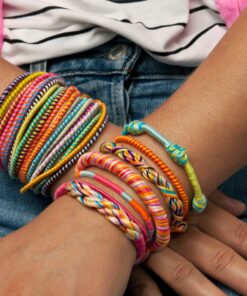 Loopdedoo DIY Kids Bracelet Maker Kit - Make Bracelets in Minutes for Birthdays, Friendship Day, Christmas Gifts - Award Winning Craft Kit for Ages 8 & Up New Loopdedoo + 18 Skeins of Thread 20 91zeq3kWywL 2