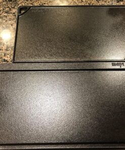 Lodge LPGI3 Cast Iron Reversible Grill/Griddle, 20-inch x 10.44-inch, Black 20 Inch Double Burner 77 91zhOxiQlcL