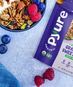 Pyure Organic Stevia Blend, Granulated All-Purpose - White Sugar Substitute, Zero Carb, Zero Sugar, Zero Calorie, Plant-Based Stevia Sweetener for Keto Friendly Food, 1 lb (16 oz) 1 Pound (Pack of 1) 23 91zzjHeJcxS