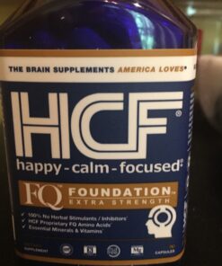 HCF Happy, Calm & Focused - Natural Nootropic Focus Supplement - Boost Concentration, Enhance Focus, Natural Calm Aid & Stress Relief - 90 Capsules for Men & Women - Caffeine-Free Brain Supplement 90 Count (Pack of 1) 37 A1 NbRTnRhL 1
