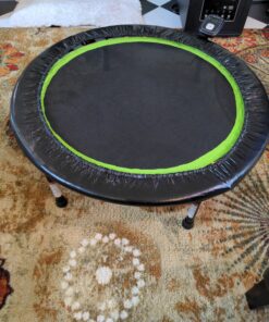 Stamina Fitness Trampoline - Exercise Trampoline with Smart Workout App - Indoor Trampoline Fitness Rebounder 36-Black One Size 29 A1 PPGwRKrL