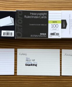 Oxford Heavyweight Ruled Index Cards, 3" x 5", White, 100 Per Pack (63500) 100 Count (Pack of 1) 38 A1 gBjJZRL