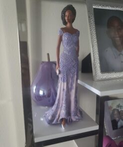 African American Expressions - Fearless Purple Dress Figurine - Glamour Series (6.3" x 5" x 12.6") FGL-04 13 A1000hZlSkL