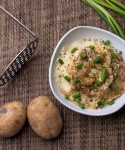 KUKPO High Quality Stainless Steel Potato Masher with Broad and Ergonomic Horizontal Handle – Fine-grid Mashing Plate for Smooth Mashed Potatoes, Vegetables and Fruits 13 A10FEJr5pVL