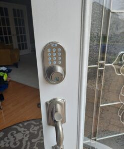 MiLocks DF-02SN Electronic Keyless Entry Touchpad Deadbolt Door Lock Satin Nickel 28 A10S21JcB2L