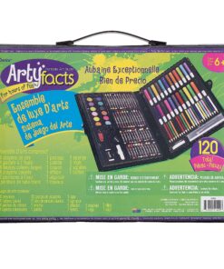 Alternative view of Darice 120-Piece Deluxe Art Set – Art Supplies for Drawing, Painting and More in a Plastic Case - Makes a Great Gift for Children and Adults