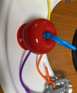 Grapple, Suction Cup Toys Holder for High Chair , Stroller and Teething Toys for Babies 6-12 Months. One of Your Baby Must Haves! Red 32 A11DE0cxFEL