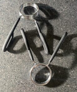 Marcy Weightlifting Accessory Spring Clip Collars for Weight Bar and Dumbbell Handles, Sold in Pair Olympic Bar 23 A11IEHyFocL