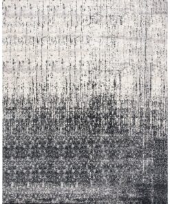 Alternative view of SAFAVIEH Retro Collection Area Rug - 6' x 9', Black & Light Grey, Modern Abstract Design, Non-Shedding & Easy Care, Ideal for High Traffic Areas in Living Room, Bedroom (RET2770-9079) 6' x 9' Black/Light Grey