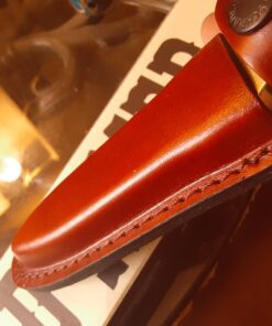 Old Timer 162OT Boot Knife 7.8in High Carbon Stainless Steel Full Tang Fixed Blade Knife with 3.8in False Edge Blade, Black Sawcut Handle, and Leather Belt Sheath for Camping, Hunting, and Outdoors 16 A120XED279L