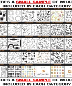 Sign Clipart, Design Elements, Scrolls, Floral, Flourishes, Ornamental Panels Frames Vinyl Cutter Plotter Vector Clip Art Images, Graphics on CD [includes Sign 10 A12GFGPboL