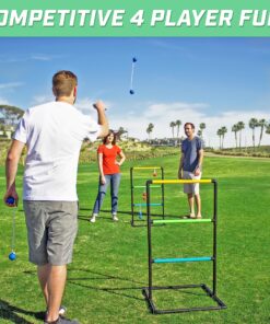 Alternative view of GoSports Ladder Toss Indoor & Outdoor Game Set with 6 Soft Rubber Bolo Balls and Travel Carrying Case - Choose Pro or Classic Classic Ladder Toss