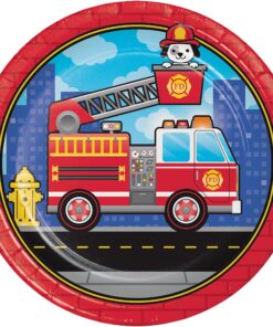 Alternative view of Flaming Firetruck Birthday Party Pack (Basic Bundle, 65 Pieces) Basic Bundle 65 Piece Set