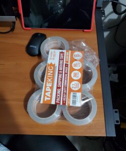 Tape King Clear Packing Tape - 60 Yards Per Roll (6 Refill Rolls) - 2 Inch Wide Stronger 2.7mil, Heavy Duty Sealing Adhesive Industrial Depot Tapes for Moving Packaging Shipping, Office & Storage 6 Rolls / 2" Wide 31 A13NUG sXQL