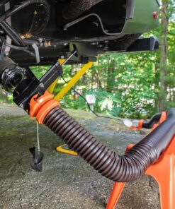 Camco RhinoFLEX 15-Ft Camper/RV Sewer Hose Kit | Features Clear Elbow Fitting with Removable 4-in-1 Adapter & Crafted of Reinforced 23-Mil Polyolefin | Compress for RV Storage and Organization (39770) Frustration-Free Packaging 22 A1414FpBErL