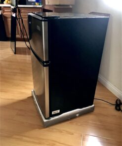 Midea WHD-113FSS1 Compact Refrigerator, 3.1 cu ft, Stainless Steel Double Door 42 A14RYWtBlFL