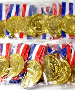 PAVILIA U.S. Toy Gold Medals, Pack of 12, 1.5-Inch 9 A14r7g131YL