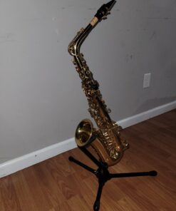 Eastar AS-Ⅱ Student Alto Saxophone E Flat Gold Lacquer Alto Beginner Sax Full Kit With Carrying Sax Case Mouthpiece Straps Reeds Stand Golden 36 A155aXhY2HL