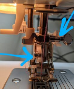 SINGER | Even Feed / Walking Presser Foot - Fork, Perfect for Matching Stripes & Plaids, Quilting & Sewing with Pile Fabrics - Sewing Made Easy Old Version 36 A15fQ SGQL