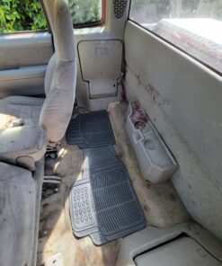 OxGord Universal Fit 3-Piece Full Set Ridged Heavy Duty Rubber Floor Mat - (Black) 3 PC Ridged Black 23 A15j46ipBmL