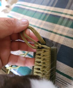 MTech USA – Fixed Blade Knife –Black Stainless Steel Blade, Green Cord Wrapped Handle, Full Tang, Includes Nylon Sheath - Hunting, Camping, Survival, Tactical, EDC – MT-528C, Small 37 A16FdmvvrQL