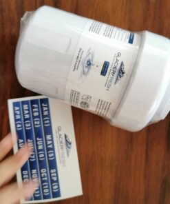GLACIER FRESH MWF Water Filters for GE Refrigerators, NSF 42 Replacement for SmartWater MWFP, MWFA, GWF, HDX FMG-1, WFC1201, RWF1060, 197D6321P006, Kenmore 9991, 1 Pack 1 Count (Pack of 1) White 52 A16JycnH pL