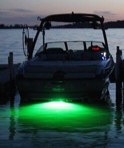 Tidal Wake IP68 Underwater 1/2in Standard Boat Drain Plug LED Light, Brilliant Underwater Lighting in Minutes! No Holes to Drill! Green 30 A16o38XAptL