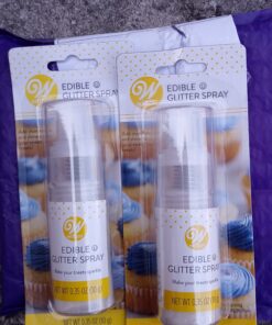 Wilton Edible Silver Glitter Spray, 0.35 oz. 30 A174GiFQTlL