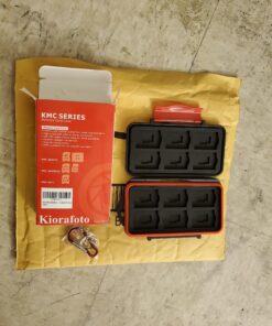 Kiorafoto Professional Water-Resistant Anti-Shock Holder Storage SD SDHC SDXC TF Memory Card Case Protector Cover with Carabiner for 12SD Cards & 12 Micro SD Cards for 12 SD + 12 Micro SD 58 A17KVPVB6SL 1