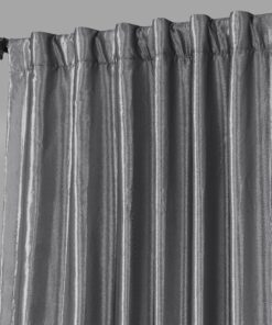 HPD Half Price Drapes Blackout Curtains for Bedroom & Living Room - Faux Silk Taffeta Blackout Curtain 50 X 84 (1 Panel), PTCH-BO112-84, Platinum 50W x 84L 14 A17TfHDwMdL